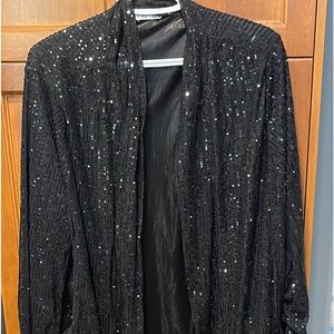 Dex Holiday sequinned, long,light cardigan